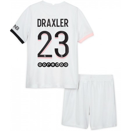 Billiga Fotbollströjor Paris Saint-Germain Julian Draxler 23 Barn Borta tröja 2021/22 Kortärmad 